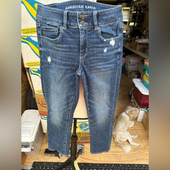 American Eagle Outfitters Women's Blue Jeans - Picture 1 of 5